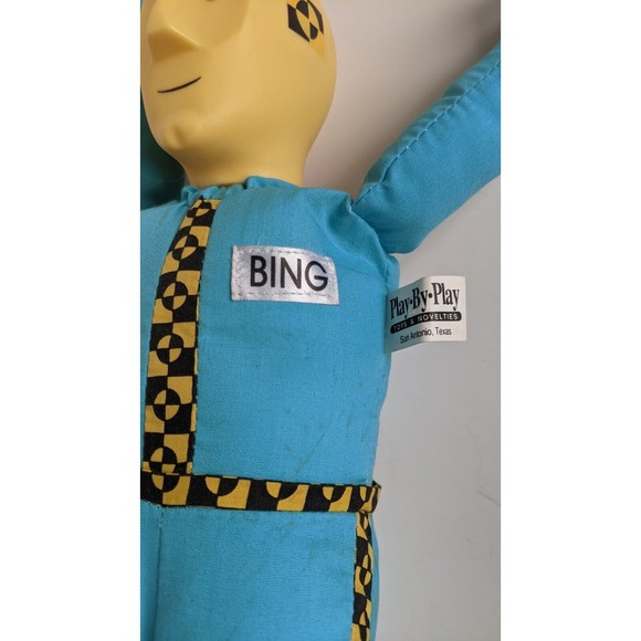 Crash Dummy window doll. Bing plush Suction cups. Vintage 1992 Play By Play - Picture 3 of 8